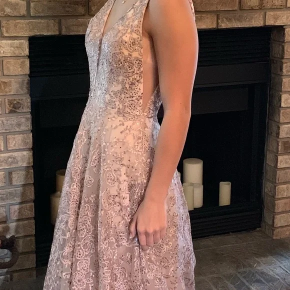 Gorgeous rose gold formal gown